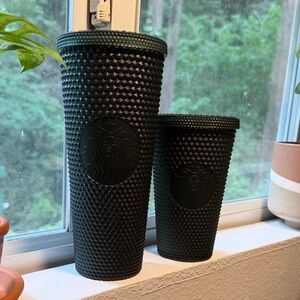 Starbucks dark green Studded Cold Cups Set